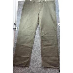 Dockers Pants 42 X 32 Olive Green 5 Pocket Straight Fit NWT 100% Cotton